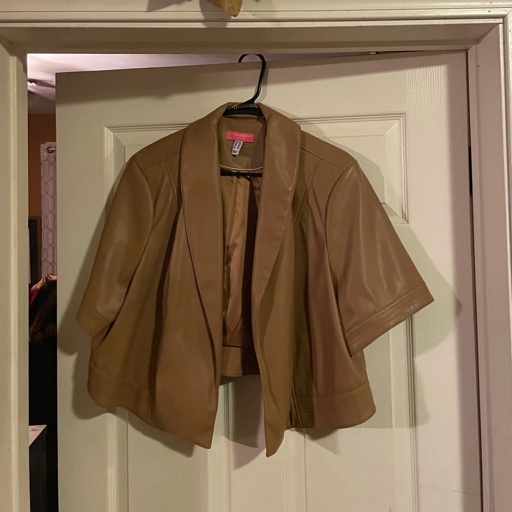 Brown Crop Jacket